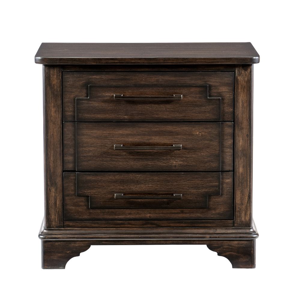 Boone Night Stand, Acacia Veneer