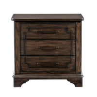 Boone Night Stand, Acacia Veneer