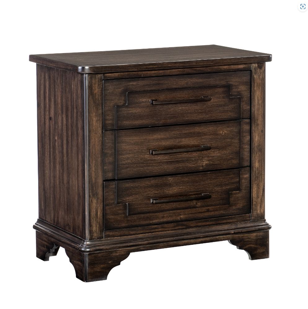 Boone Night Stand, Acacia Veneer