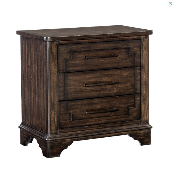 Boone Night Stand, Acacia Veneer