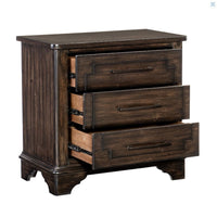 Boone Night Stand, Acacia Veneer