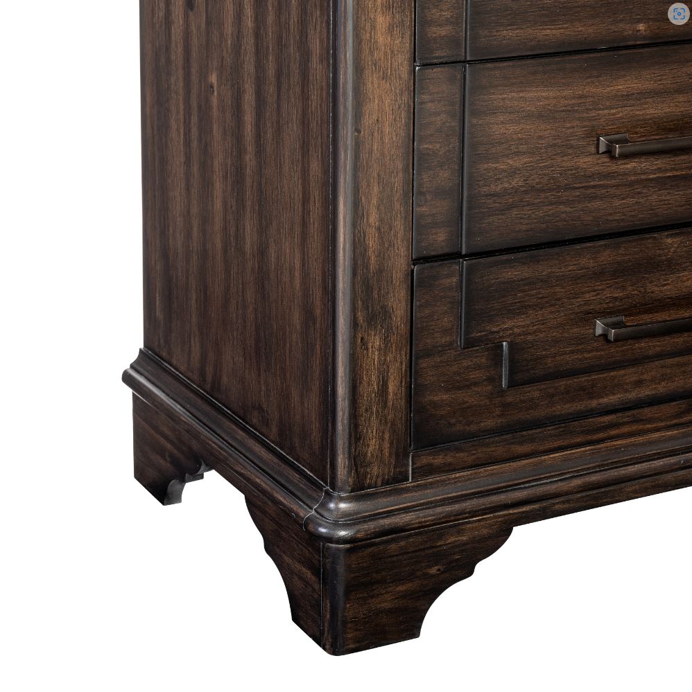 Boone Night Stand, Acacia Veneer