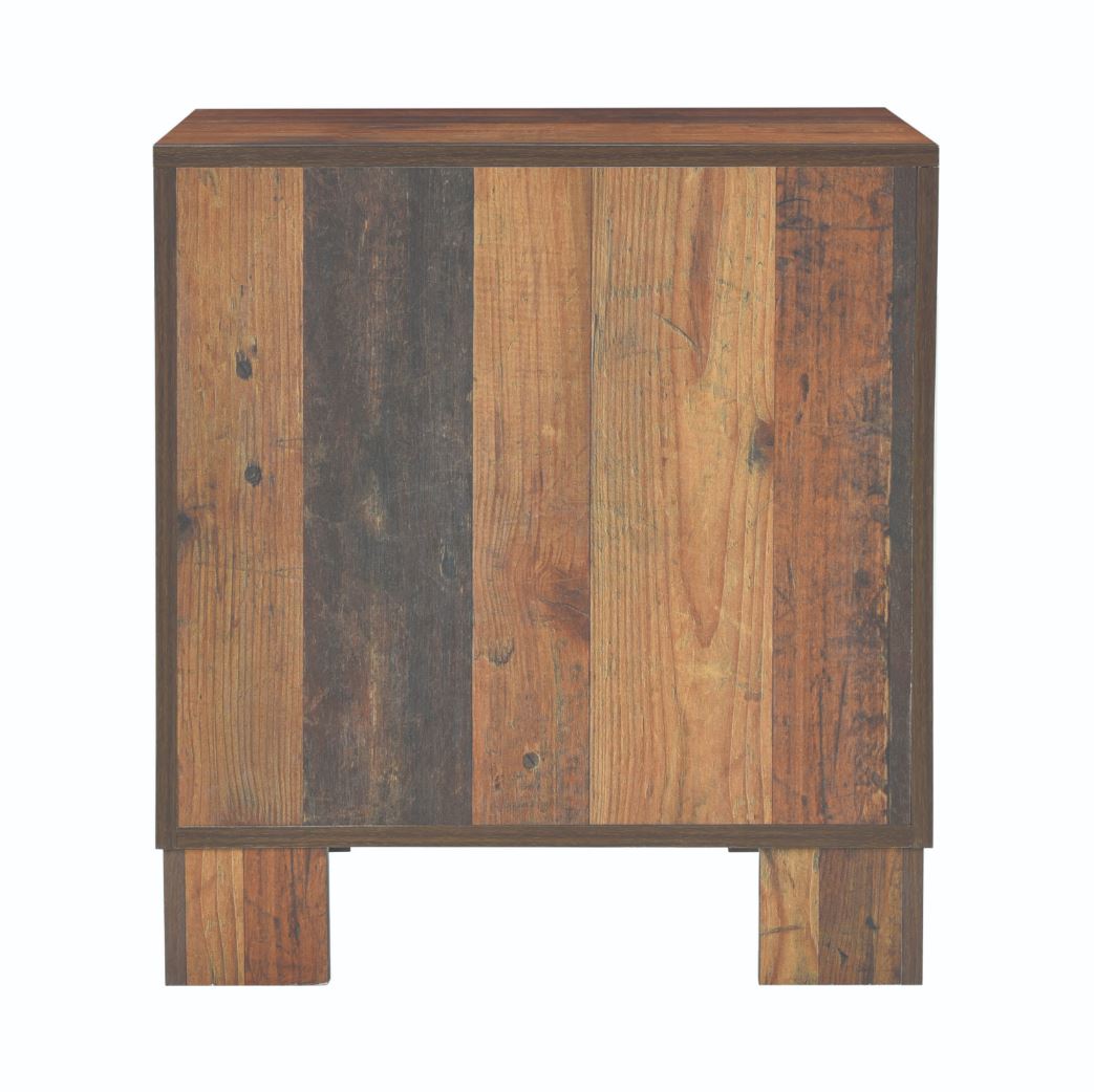 Sidney 2-Drawer Nightstand Rustic Pine, Dovetail Construction