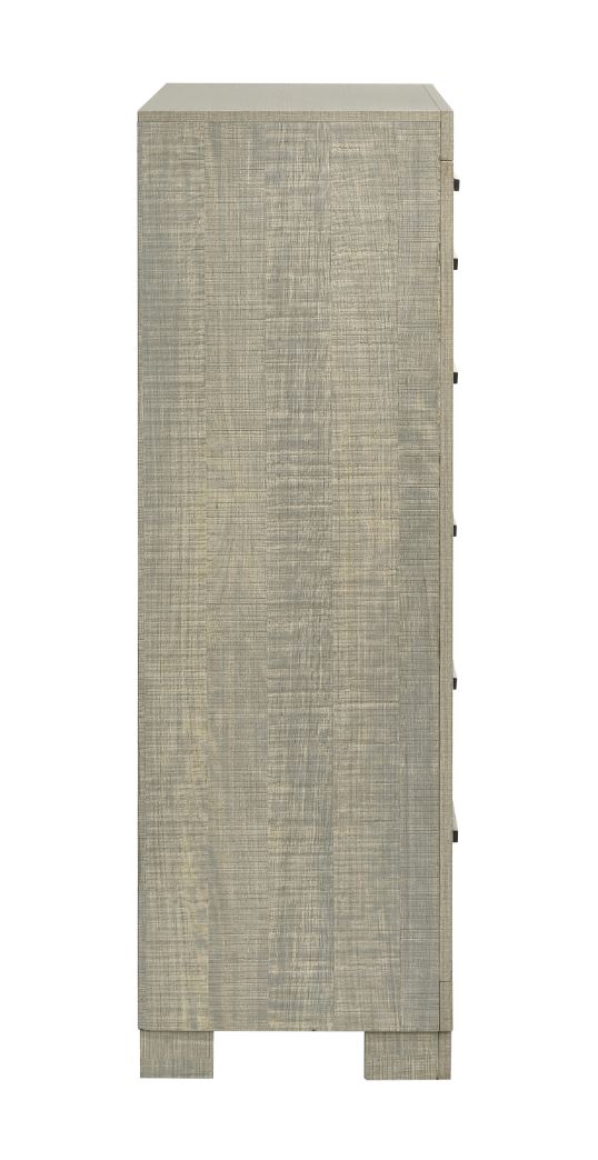 Channing 5-Drawer Chest Rough Sawn Grey Oak