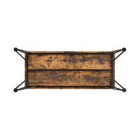 Olvera 1-Drawer Writing Desk Antique Nutmeg & Dark Bronze