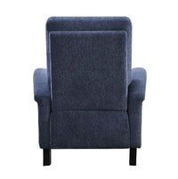 Weiser Push Back Reclining Chair, Blue, Chenille