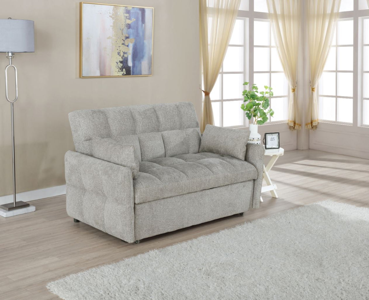 Cotswold Tufted Cushion Sleeper Sofa Bed Beige