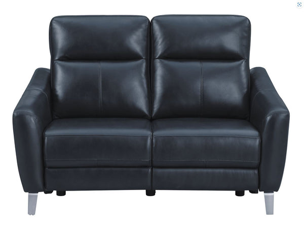 Derek Upholstered Power Loveseat, Blue