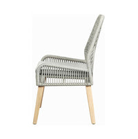 Nakia Woven Back Side Chairs Grey, Woven Rope