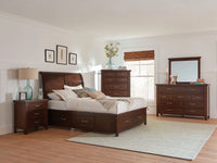 Barstow Queen Storage Bed Pinot Noir