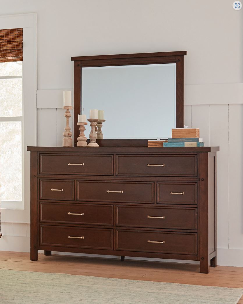 Barstow 9-Drawer Rectangular Dresser Pinot Noir