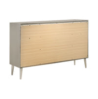 Ramon 6-Drawer Dresser Metallic Sterling, Asian Hardwood