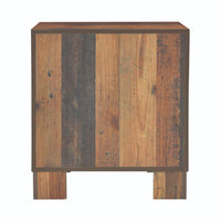 Sidney 2-Drawer Nightstand Rustic Pine, Dovetail Construction