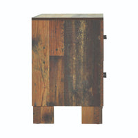 Sidney 2-Drawer Nightstand Rustic Pine, Dovetail Construction