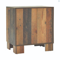 Sidney 2-Drawer Nightstand Rustic Pine, Dovetail Construction