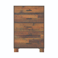 Sidney 5-Drawer Chest Rustic Pine, Dovetail Construction