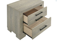 Channing 2-Drawer Nightstand Rough Sawn Grey Oak