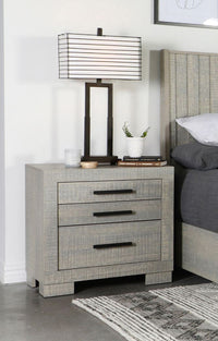 Channing 2-Drawer Nightstand Rough Sawn Grey Oak