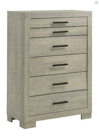 Channing 5-Drawer Chest Rough Sawn Grey Oak