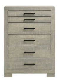 Channing 5-Drawer Chest Rough Sawn Grey Oak