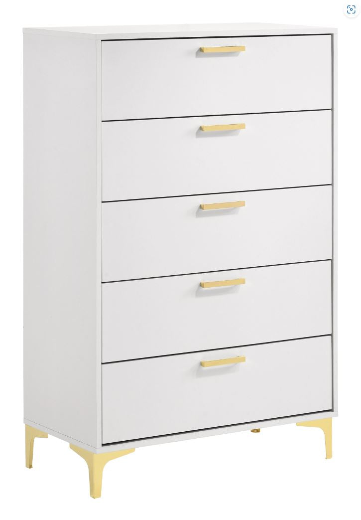 Kendall 5-Drawer Chest White