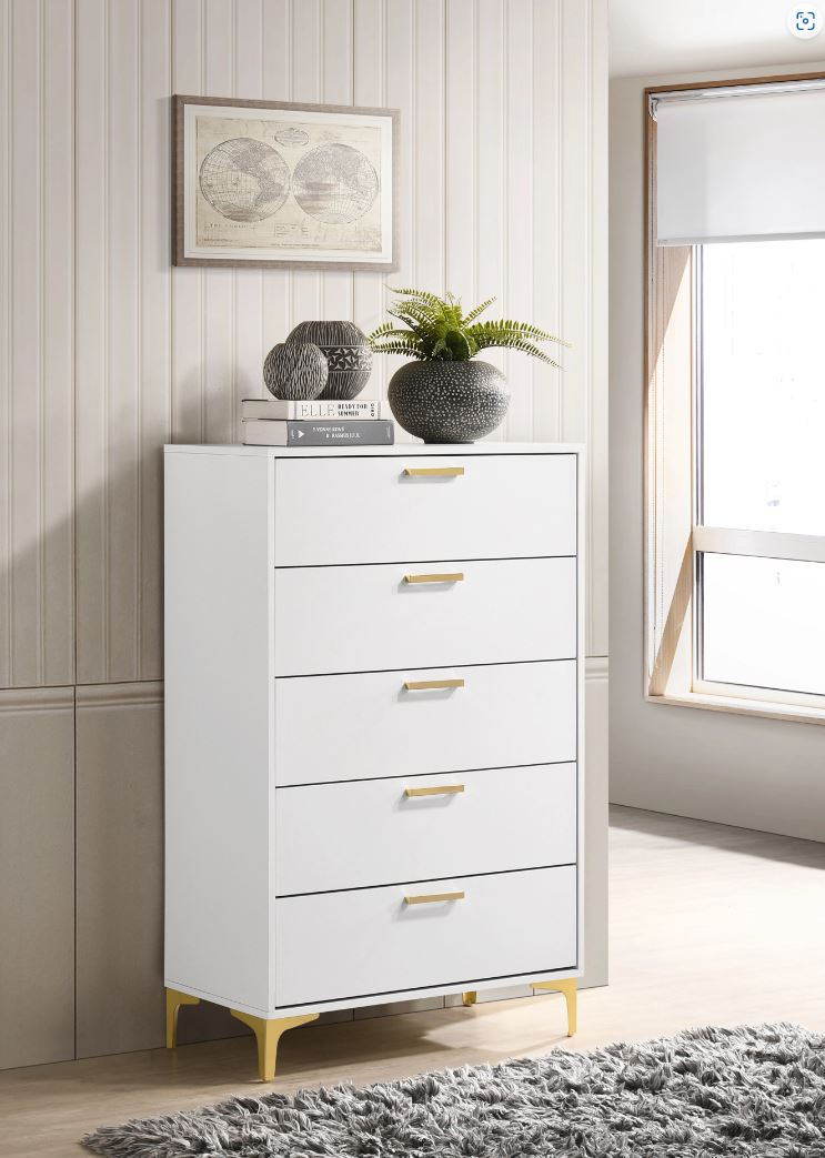 Kendall 5-Drawer Chest White