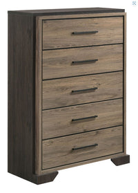 Baker 5-Drawer Chest Brown & Light Taupe