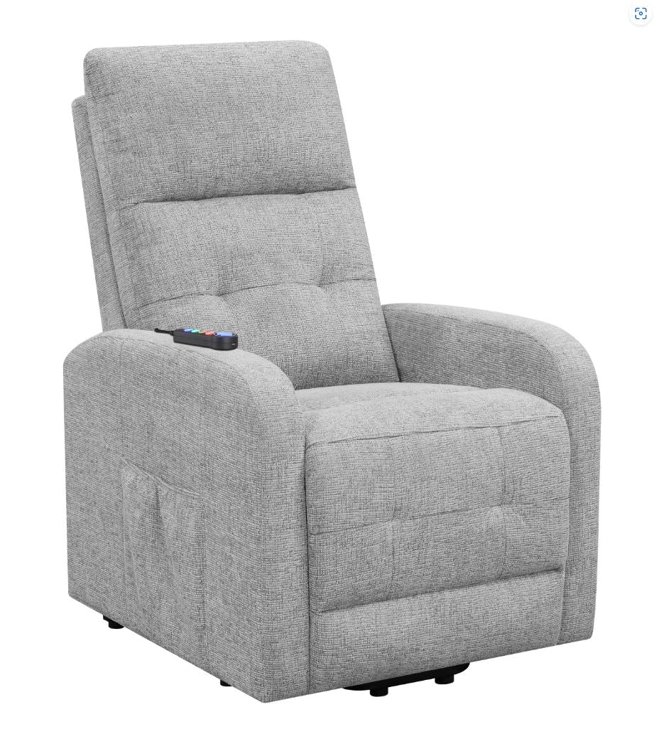 Grey sales tufted recliner