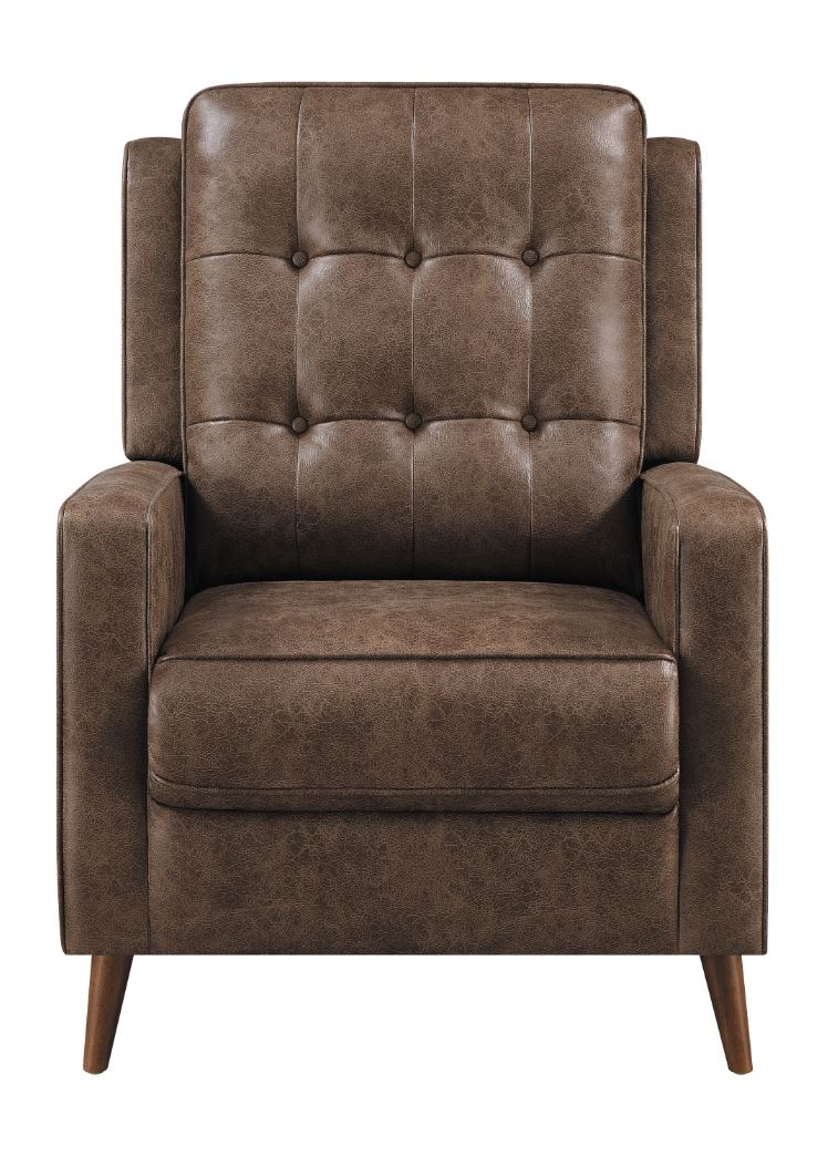 Brown push back shop recliner