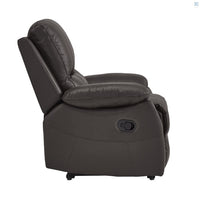 Dawson Reclining Chair, Brown, Faux Leather