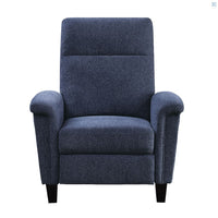 Weiser Push Back Reclining Chair, Blue, Chenille