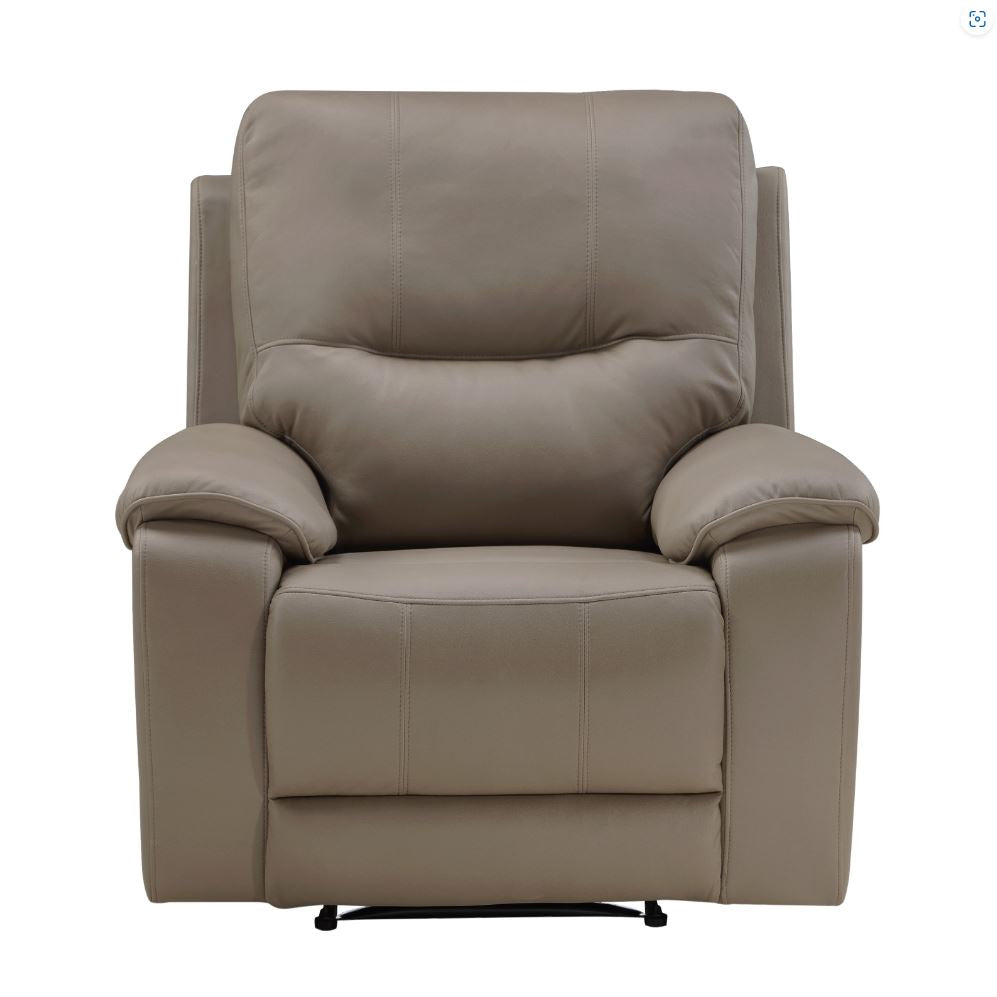 LeGrande Power Reclining Chair/Hdrest/USB, Taupe, Polished Microfiber