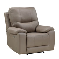 LeGrande Power Reclining Chair/Hdrest/USB, Taupe, Polished Microfiber