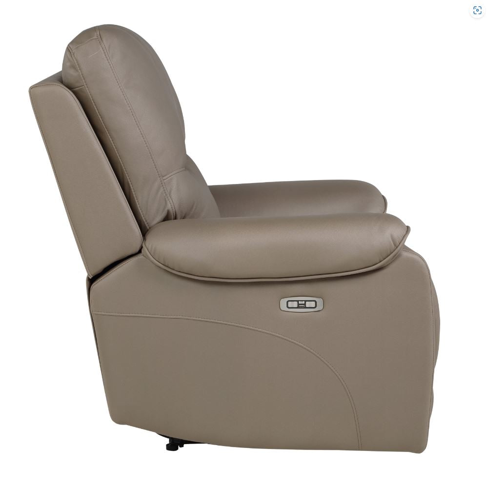 LeGrande Power Reclining Chair Hdrest USB Taupe Polished