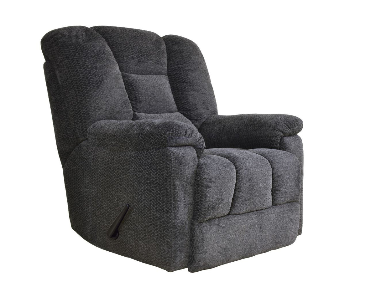 Kaylene Reclining Chair, Dk. Gray, Chenille