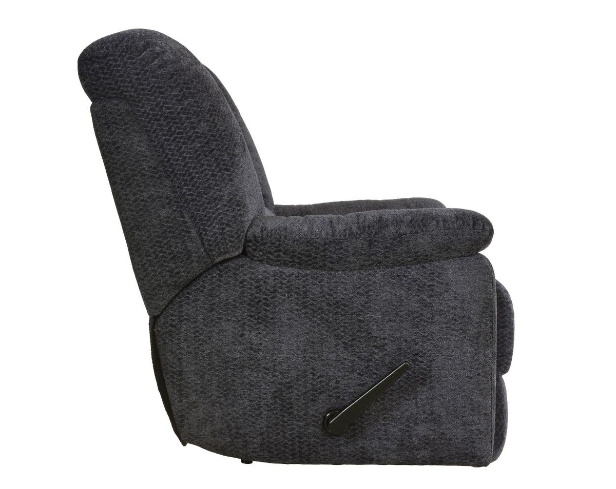 Kaylene Reclining Chair, Dk. Gray, Chenille