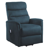 Miralina Power Lift Chair/Massage/Heat, Blue, Microsuede