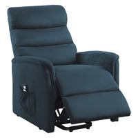 Miralina Power Lift Chair/Massage/Heat, Blue, Microsuede