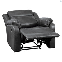 Yerba Lay Flat Reclining Chair, Polished Microfiber