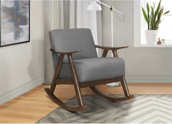 Waithe Rocking Chair-Grey