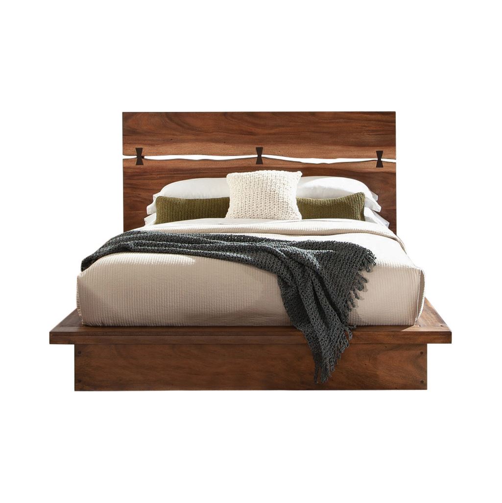 Winslow CA King bet set Smokey Walnut And Coffee Bean