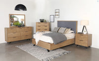 Taylor 7-Drawer Rectangular Dresser Light Honey Brown