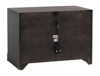 Azalia 2-Drawer Nightstand Black And Walnut