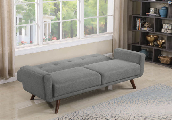 Hilda Tufted Upholstered Sofa Bed Grey