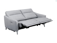 Derek Upholstered Power Sofa, Light Grey