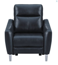 Derek Power Recliner, Blue