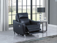 Derek Power Recliner, Blue