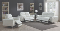 Largo Power Recliner, White