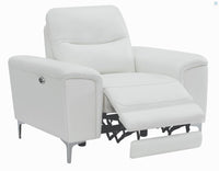 Largo Power Recliner, White