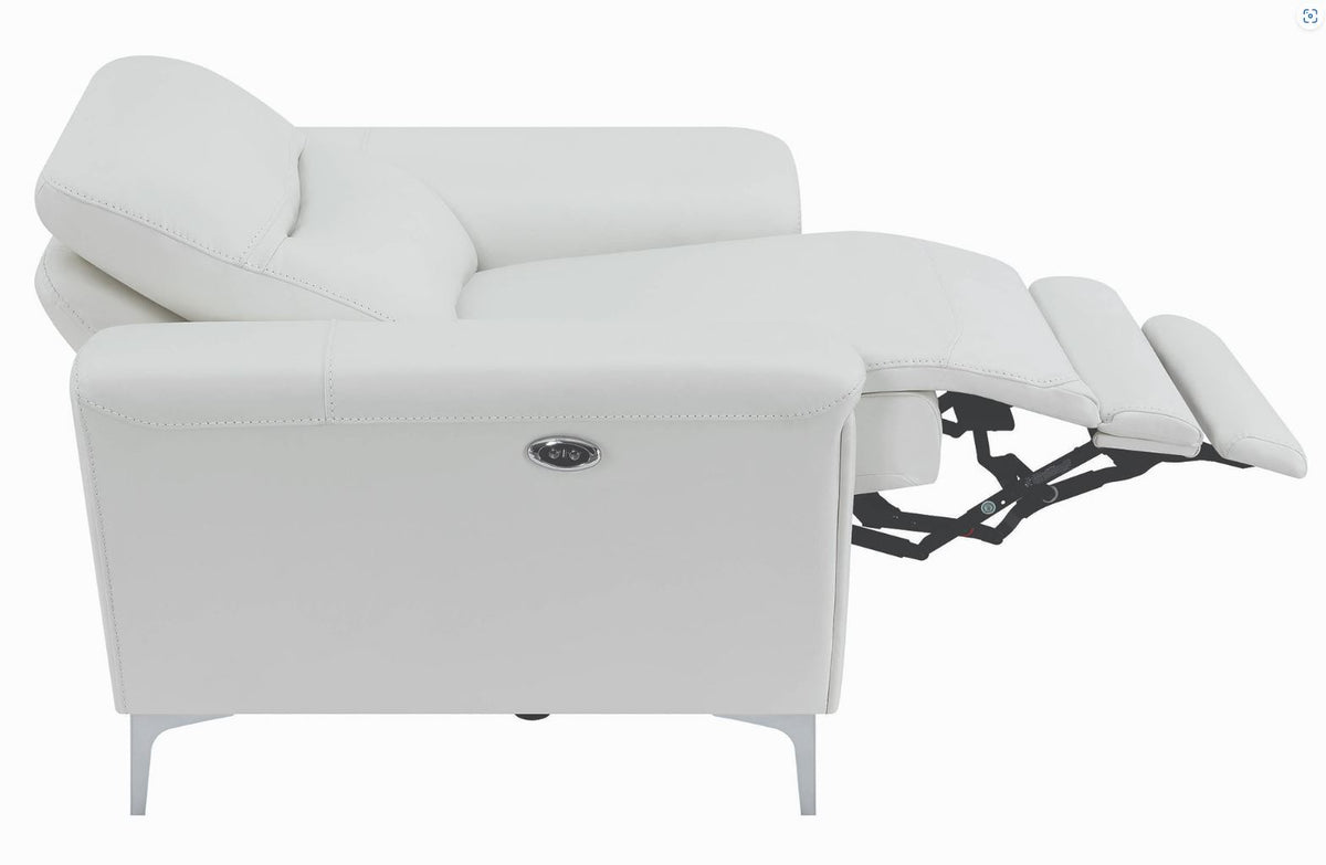 Largo Power Recliner, White